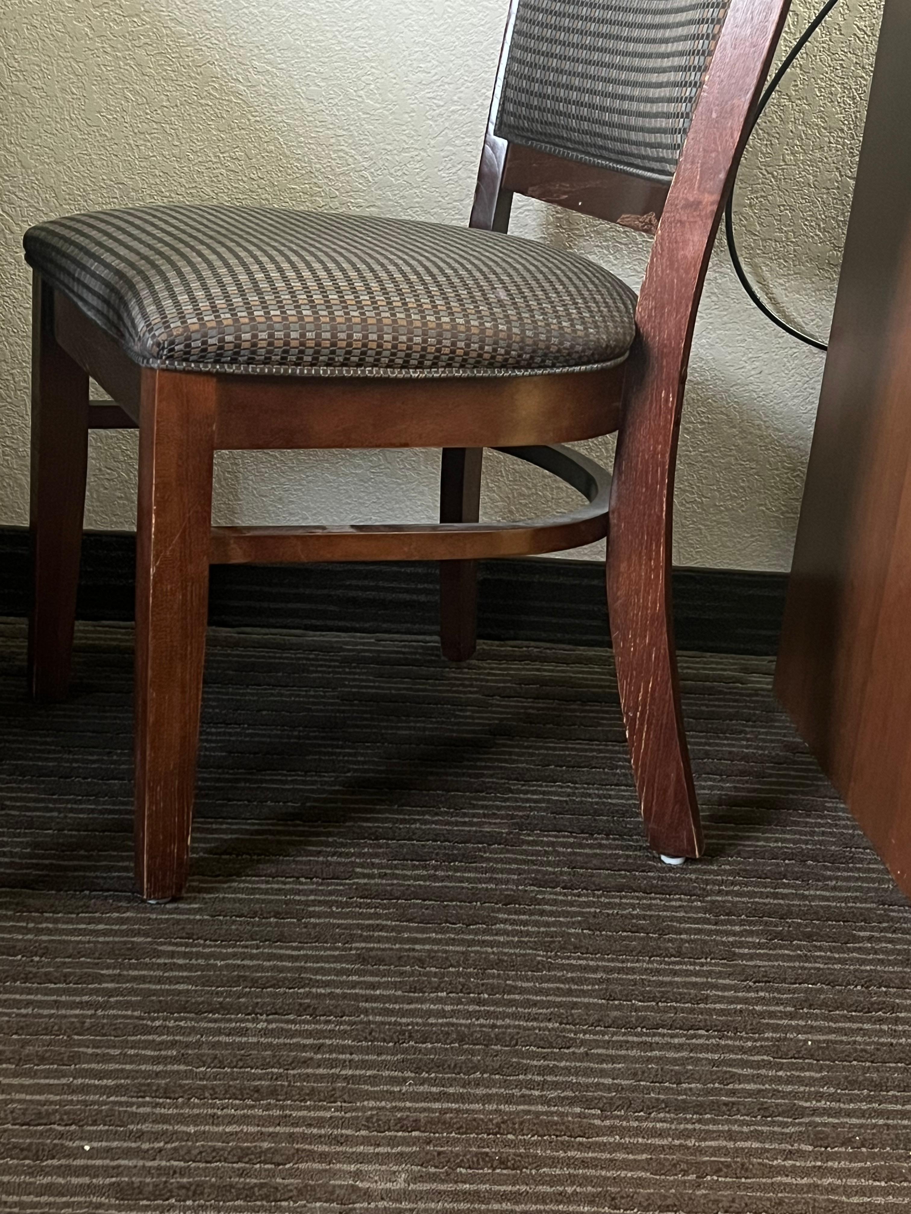 Chair in our room upon arrival