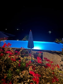 Pool at night