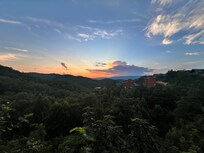 Sunset view from the deck