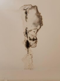 Black mould on ceiling bathroom