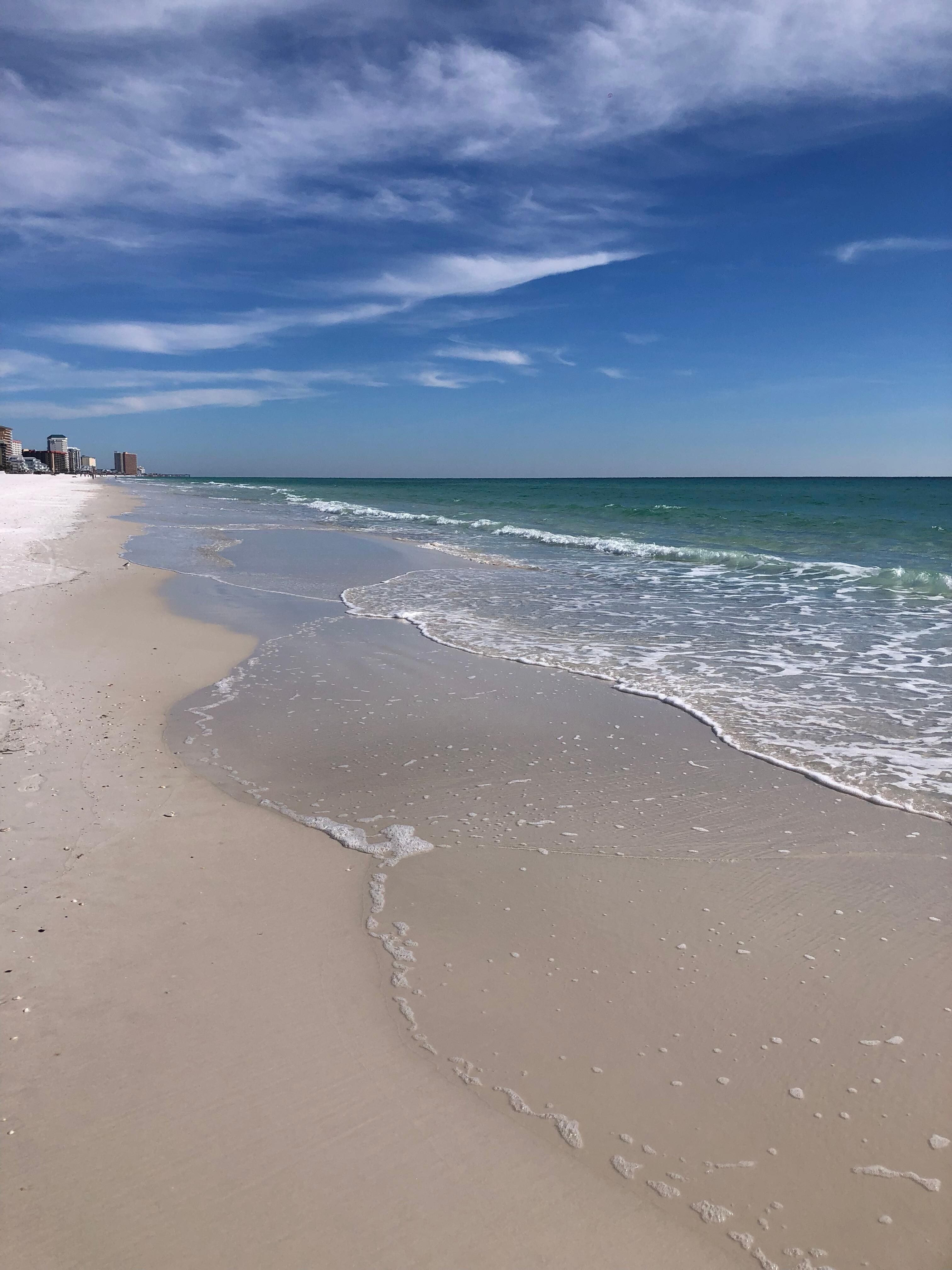 Hours spent walking the beach 