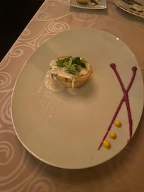 Mini Quiche Appetizer at French Cuisine Restaurant