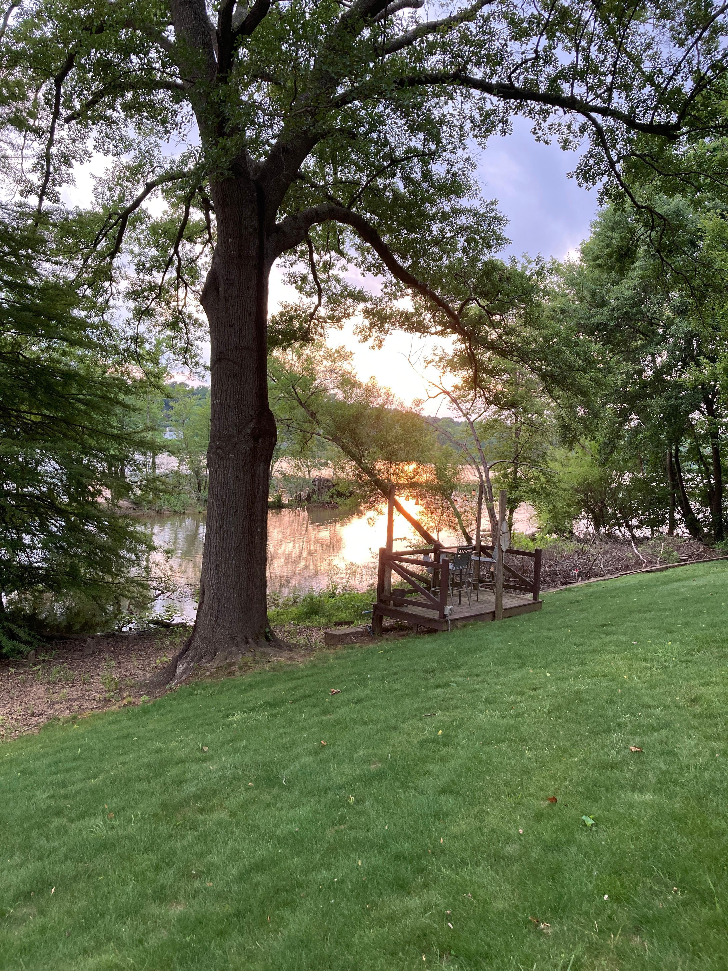 Sunset on the river