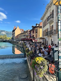 View of Thiou River just meters from our door.