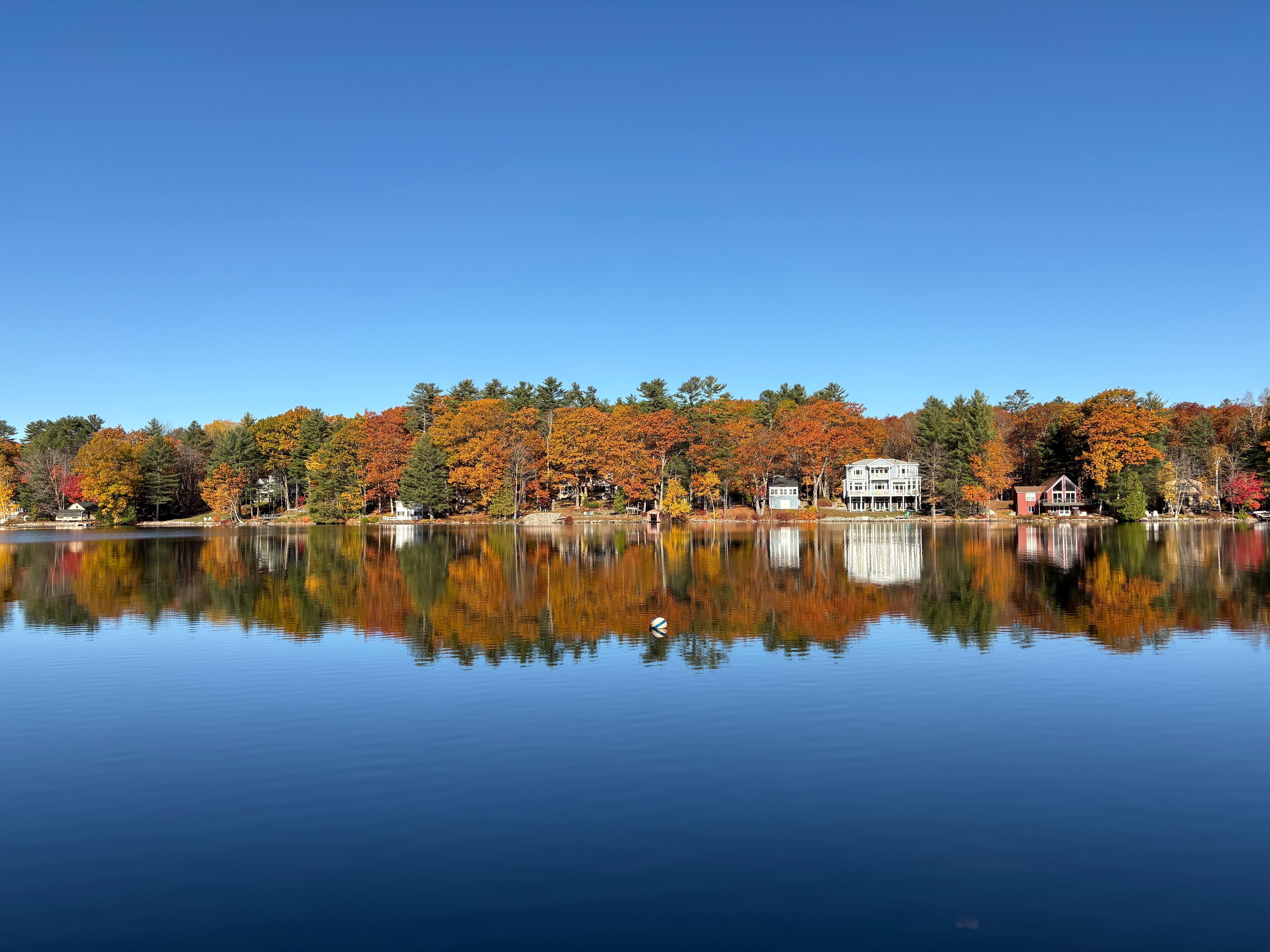 View across the lake from the house