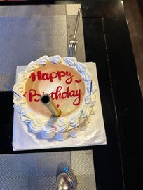 The cake they prepared for my husband’s birthday