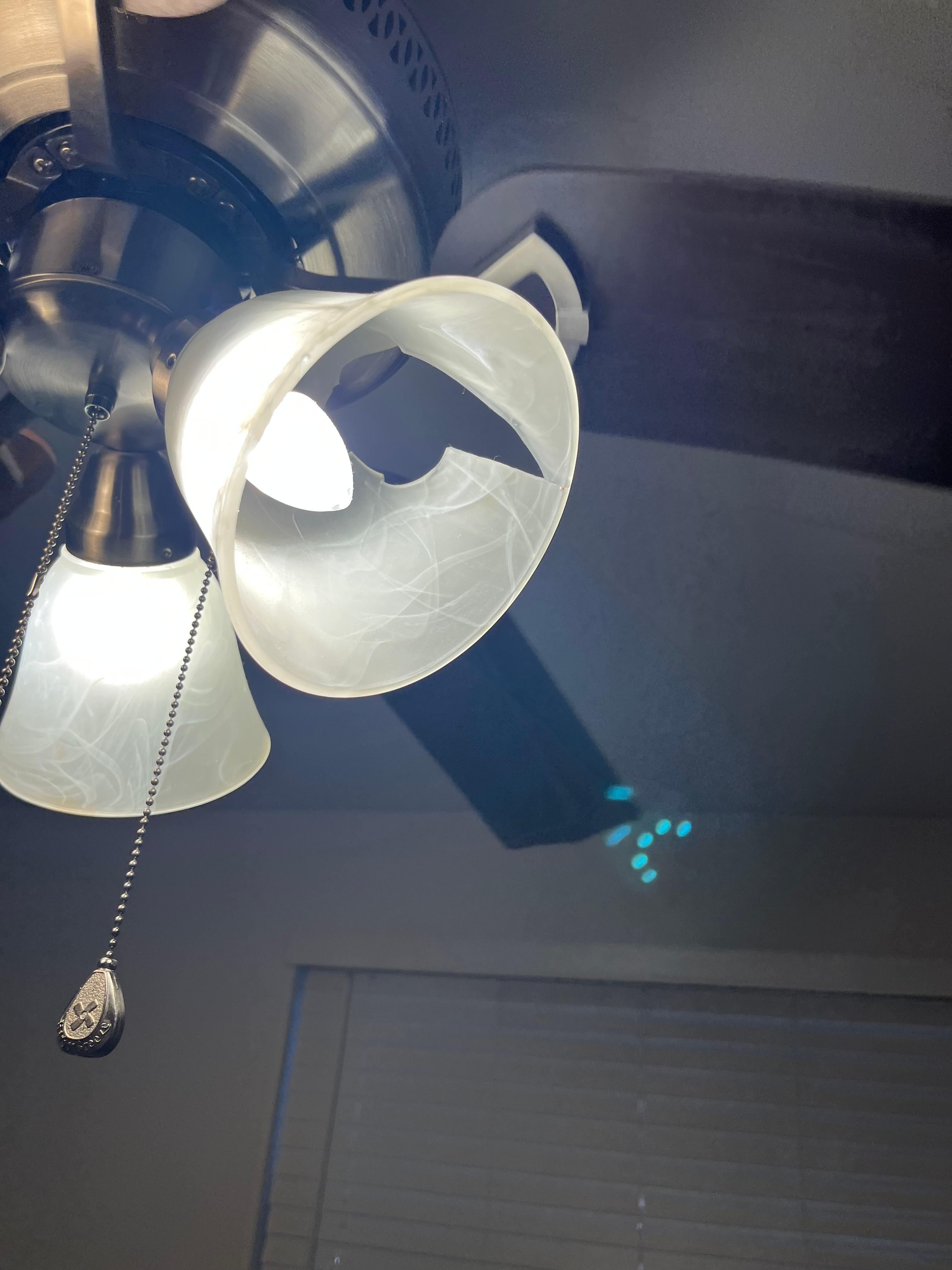 This hangs over one of the beds 