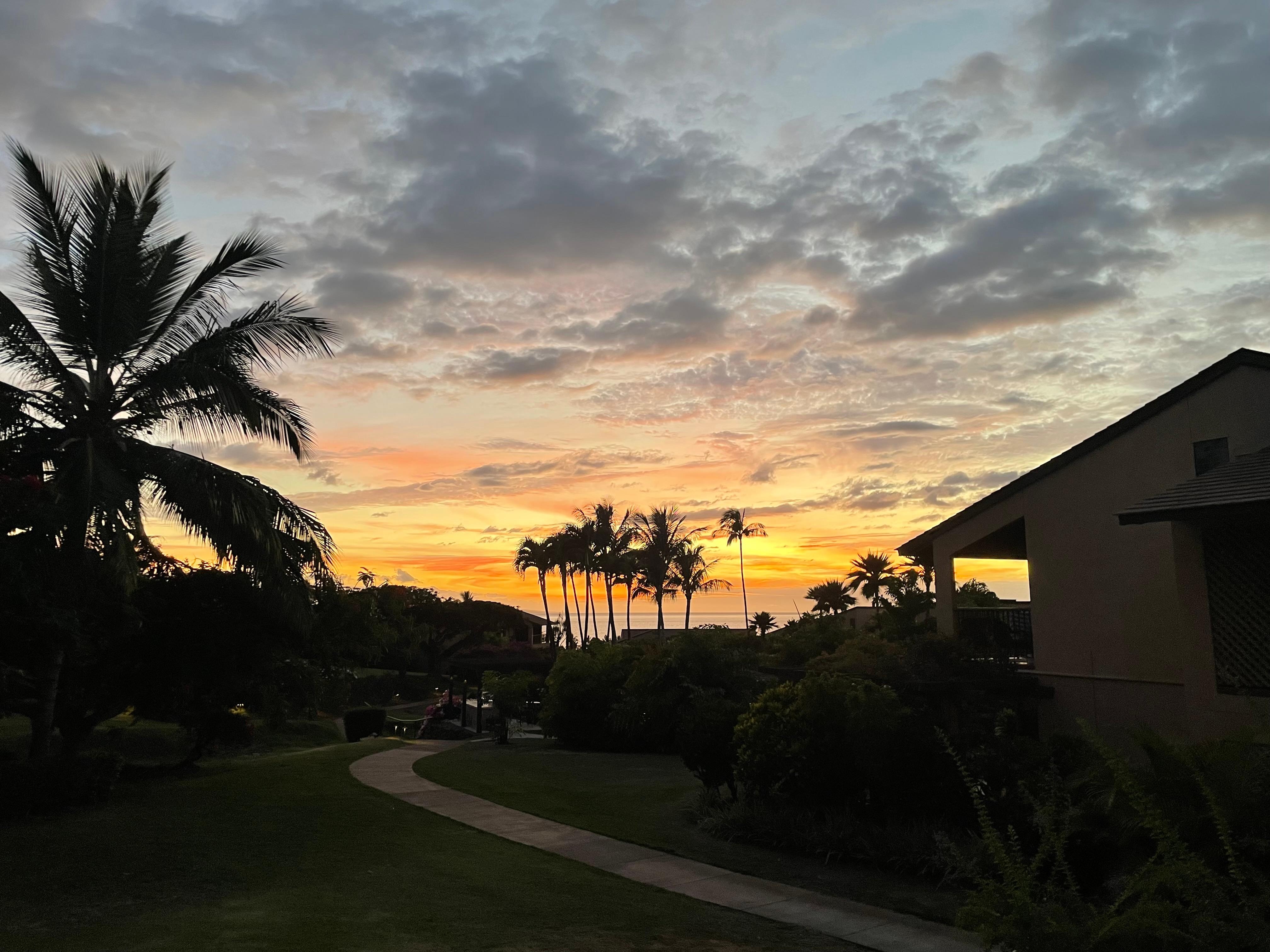 Sunset from the condo. 