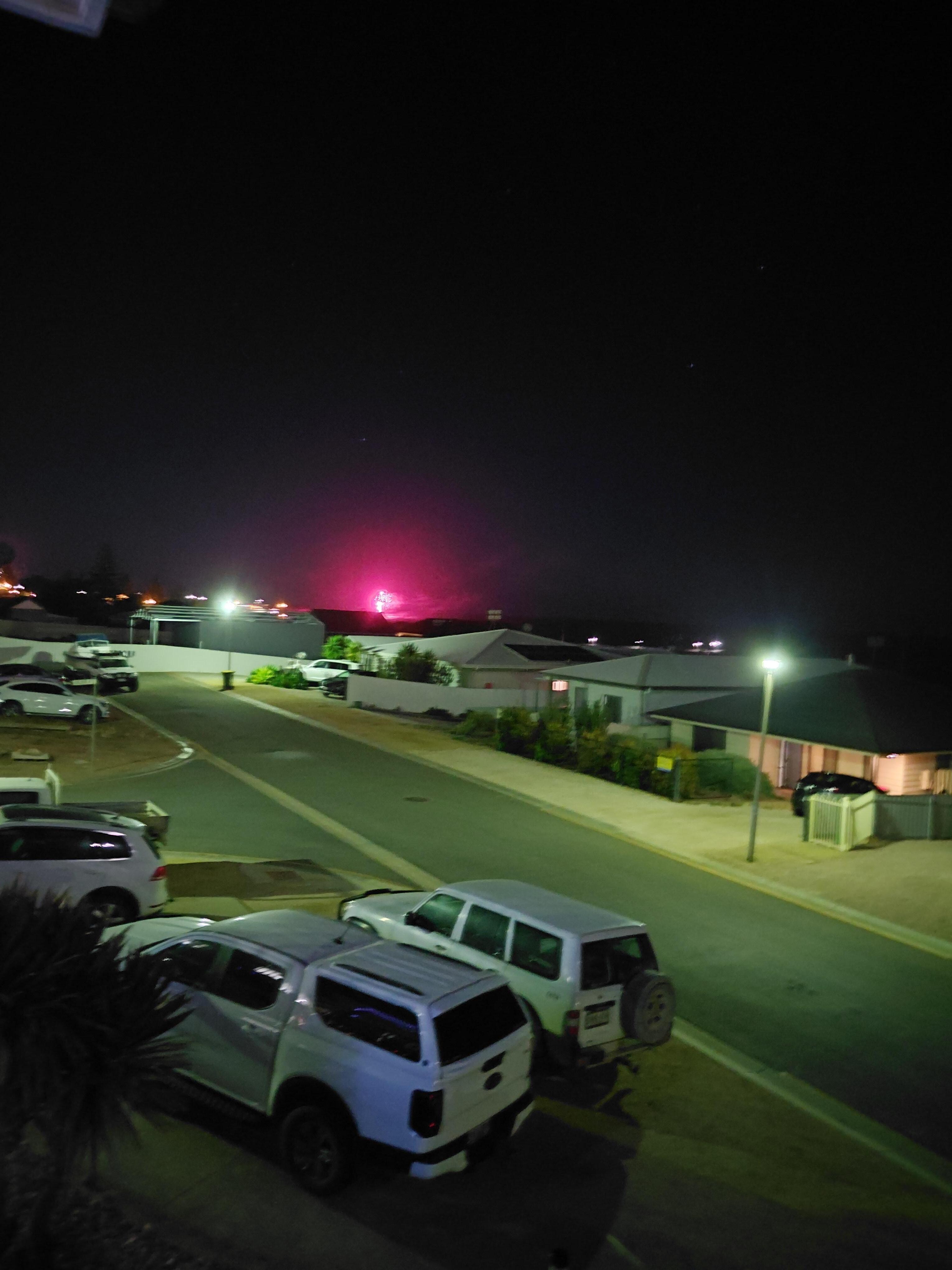 New years fireworks view 