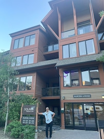 Outside entrance to apartment