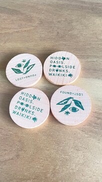 Welcome drink tokens