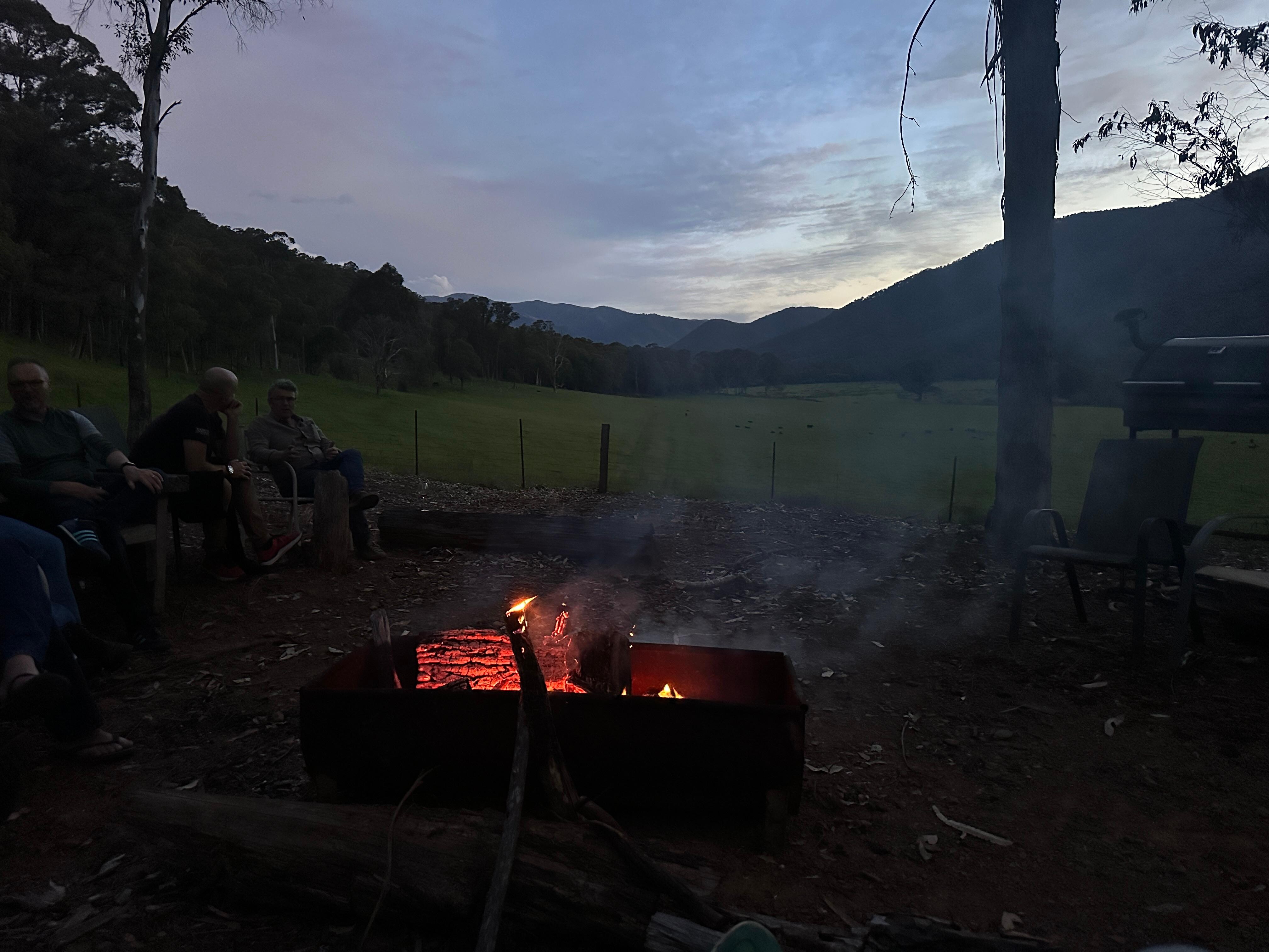 Great fireplace with a view 