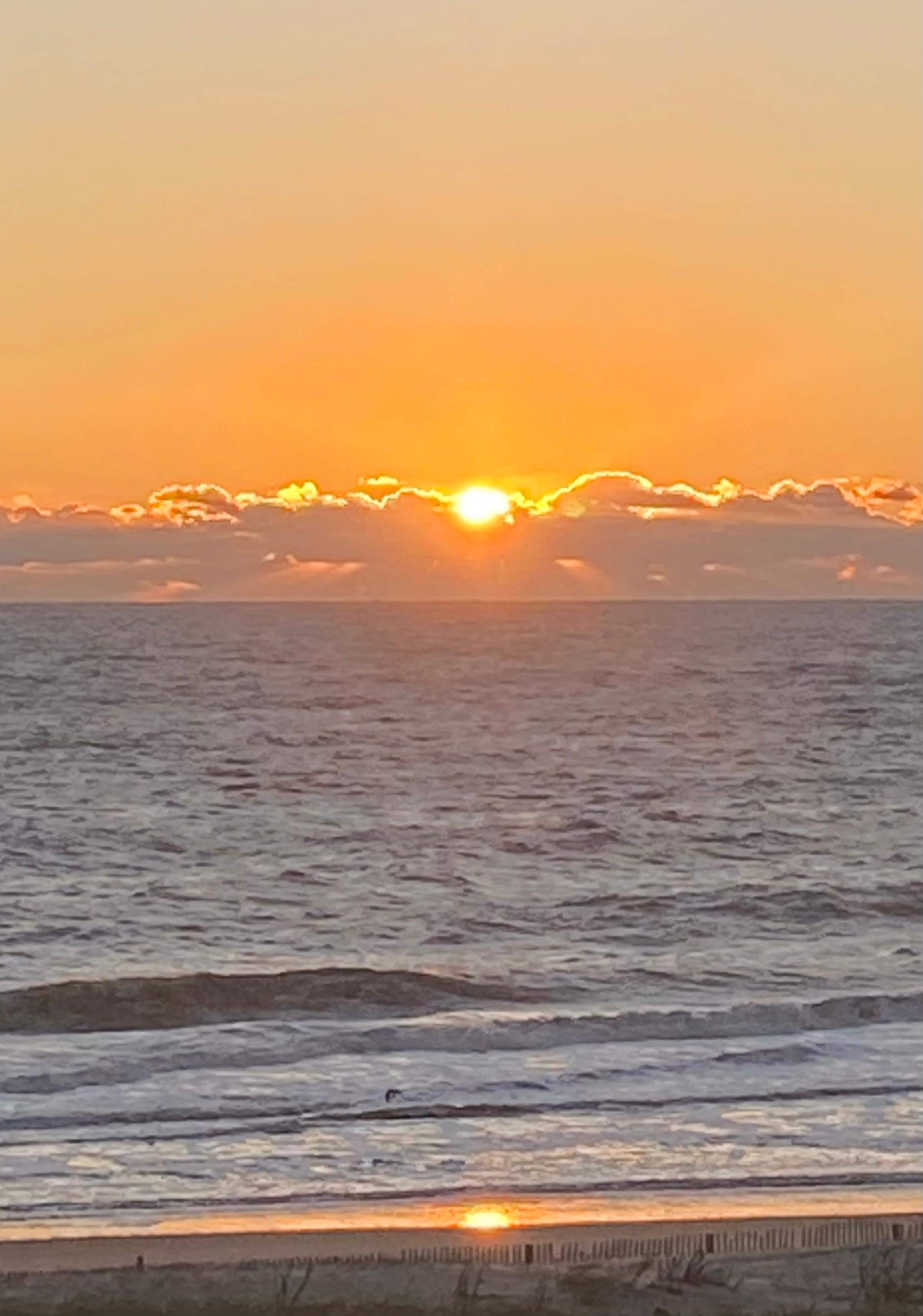 The sun rising after the storm! 