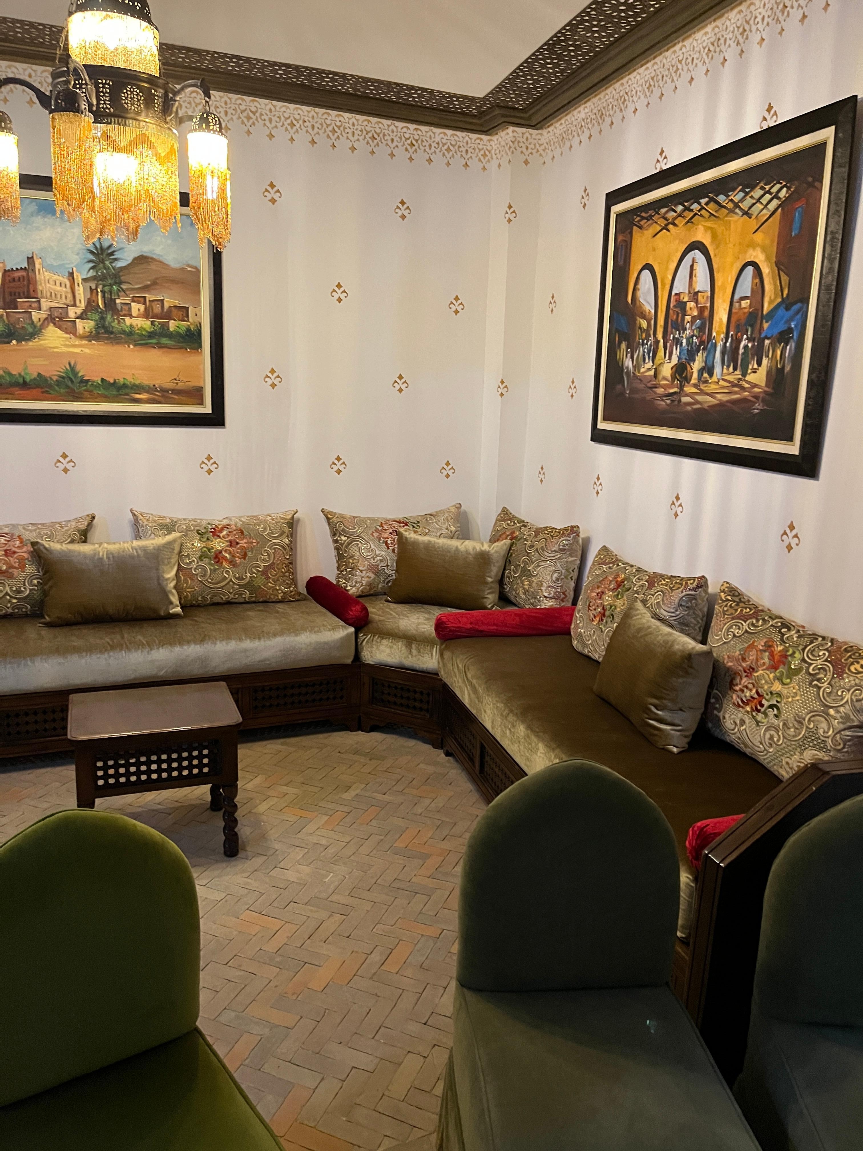 Relaxing sitting area