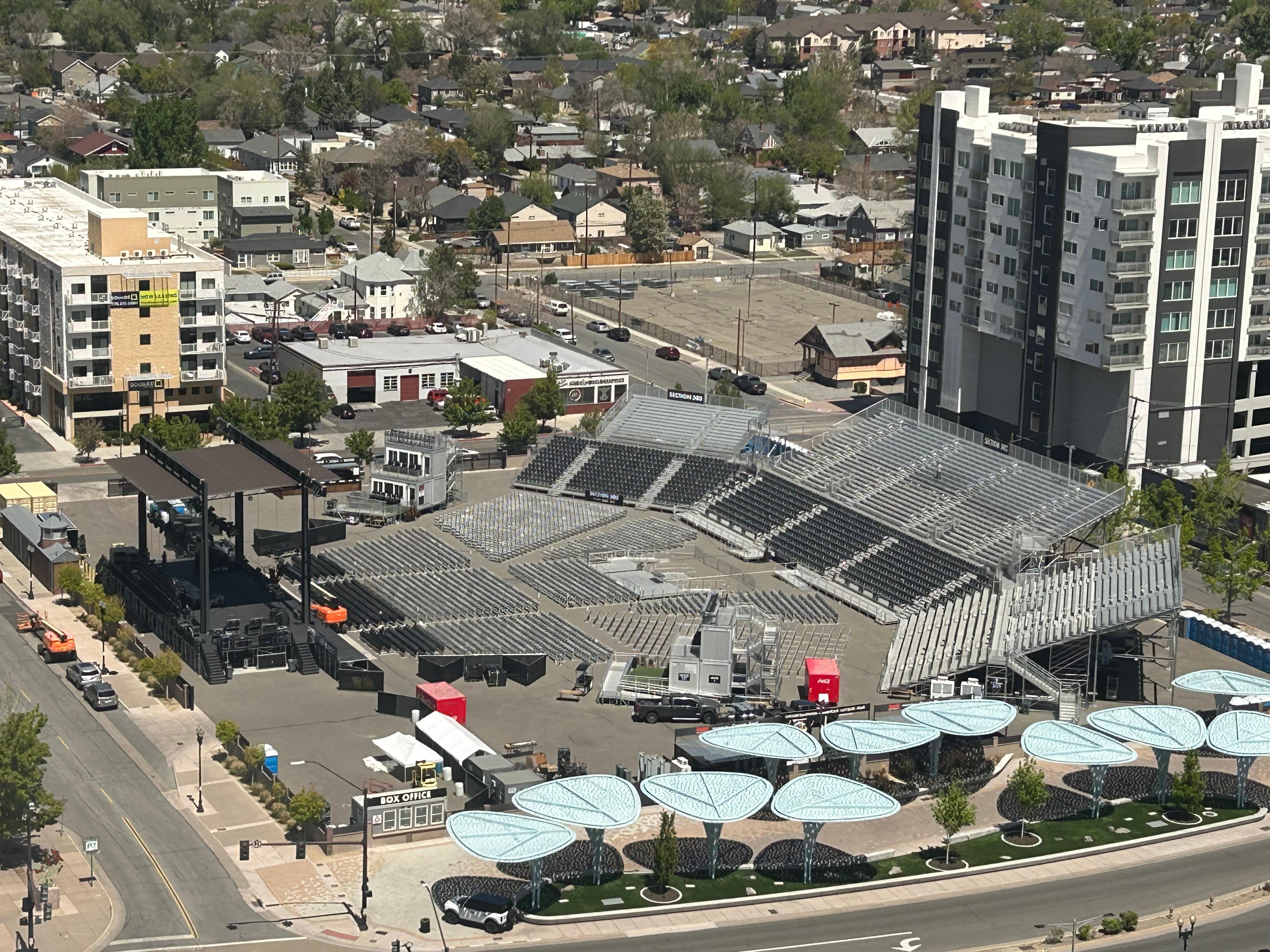 Venue from our room on 25th floor.