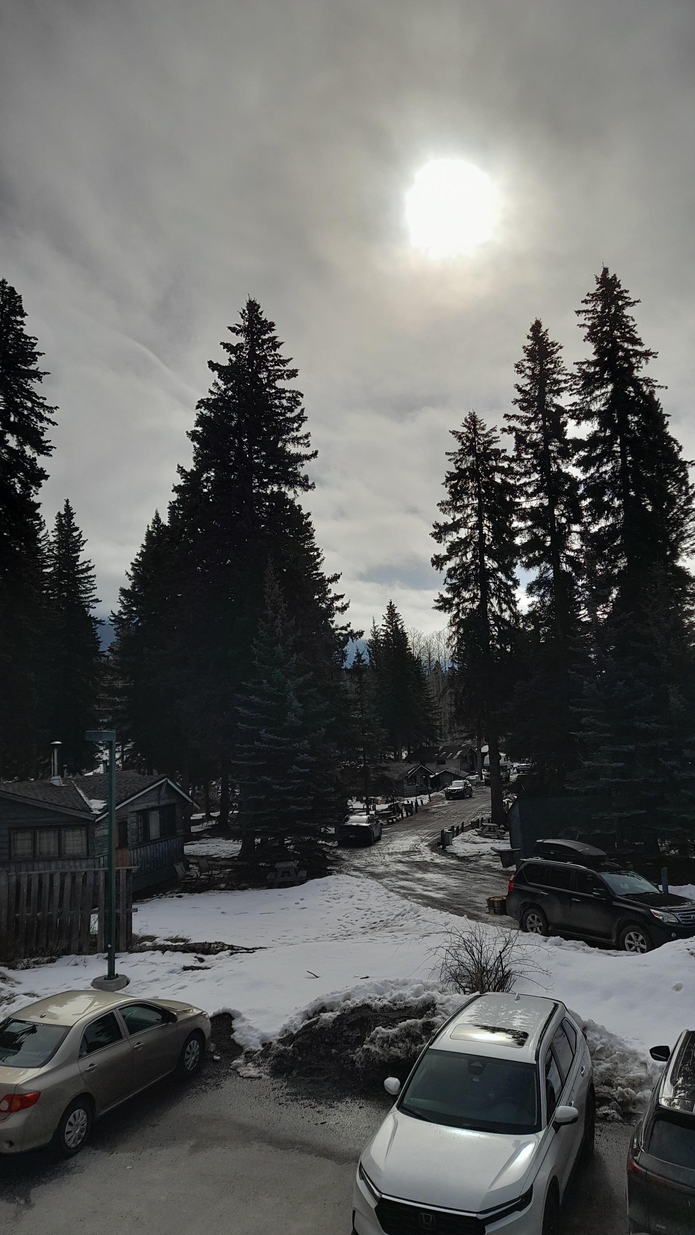 Views from the balcony on different days