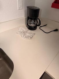 Random dirty rag left on the counter