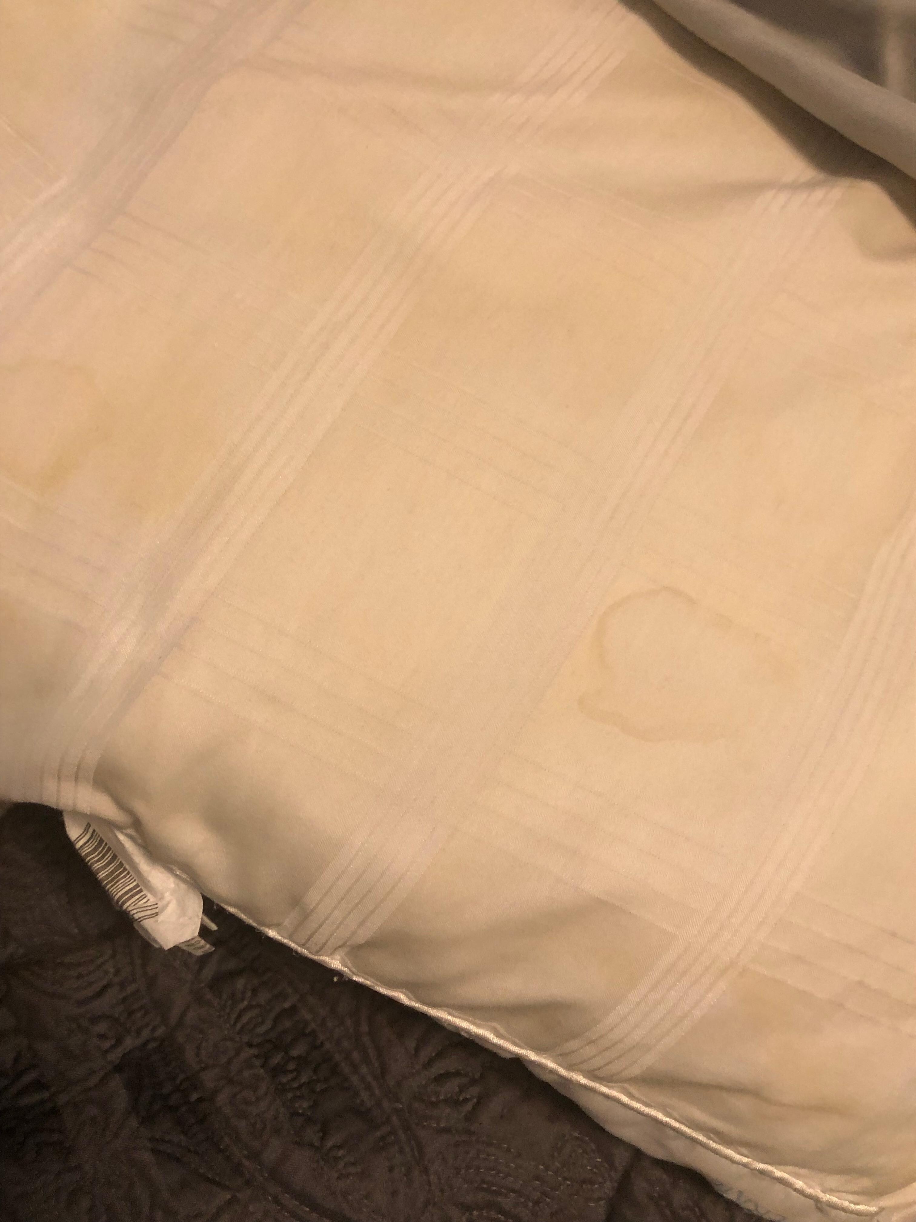 Stained pillows