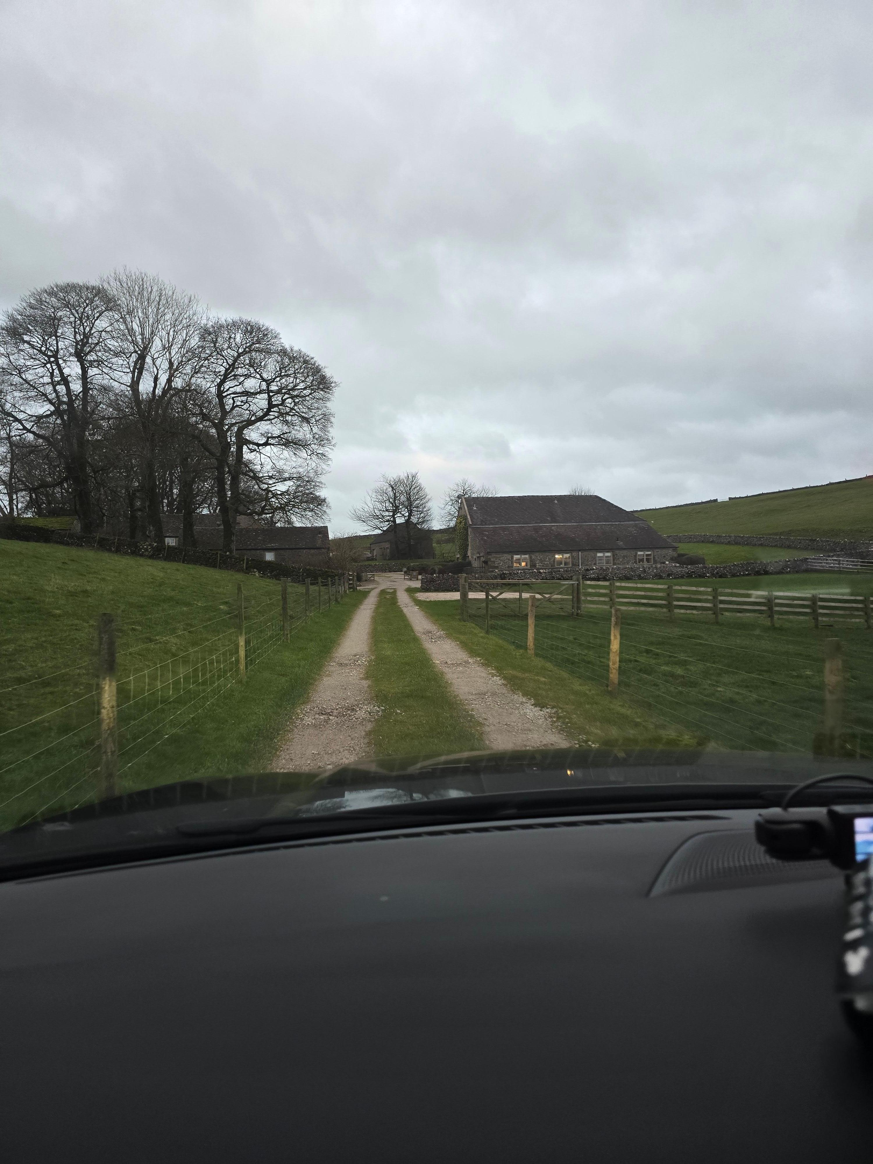 Path leading to the cottages.