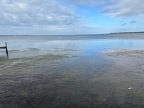 View of water behind the house.