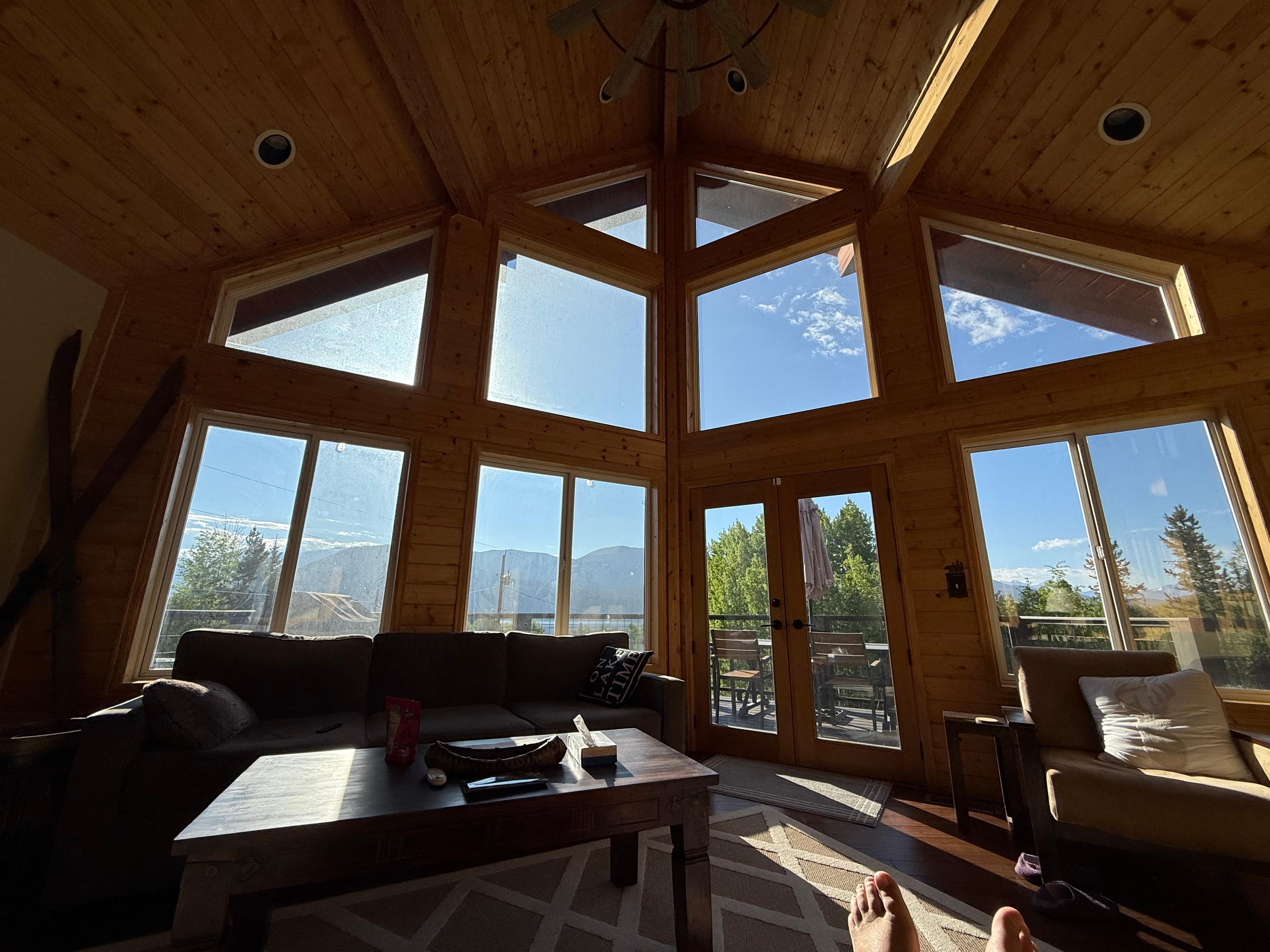 Love the view, both inside and out! 