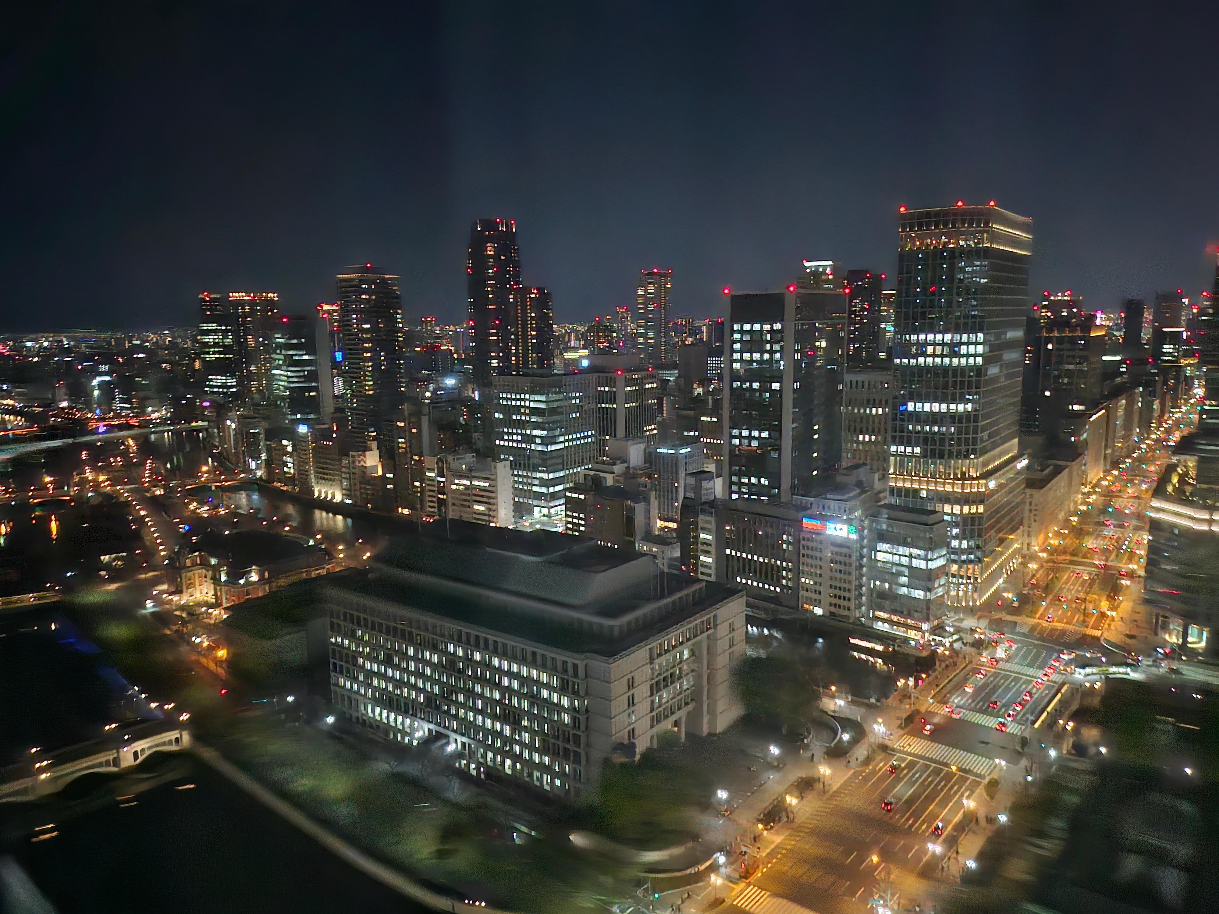 Room view of downtown Osaka