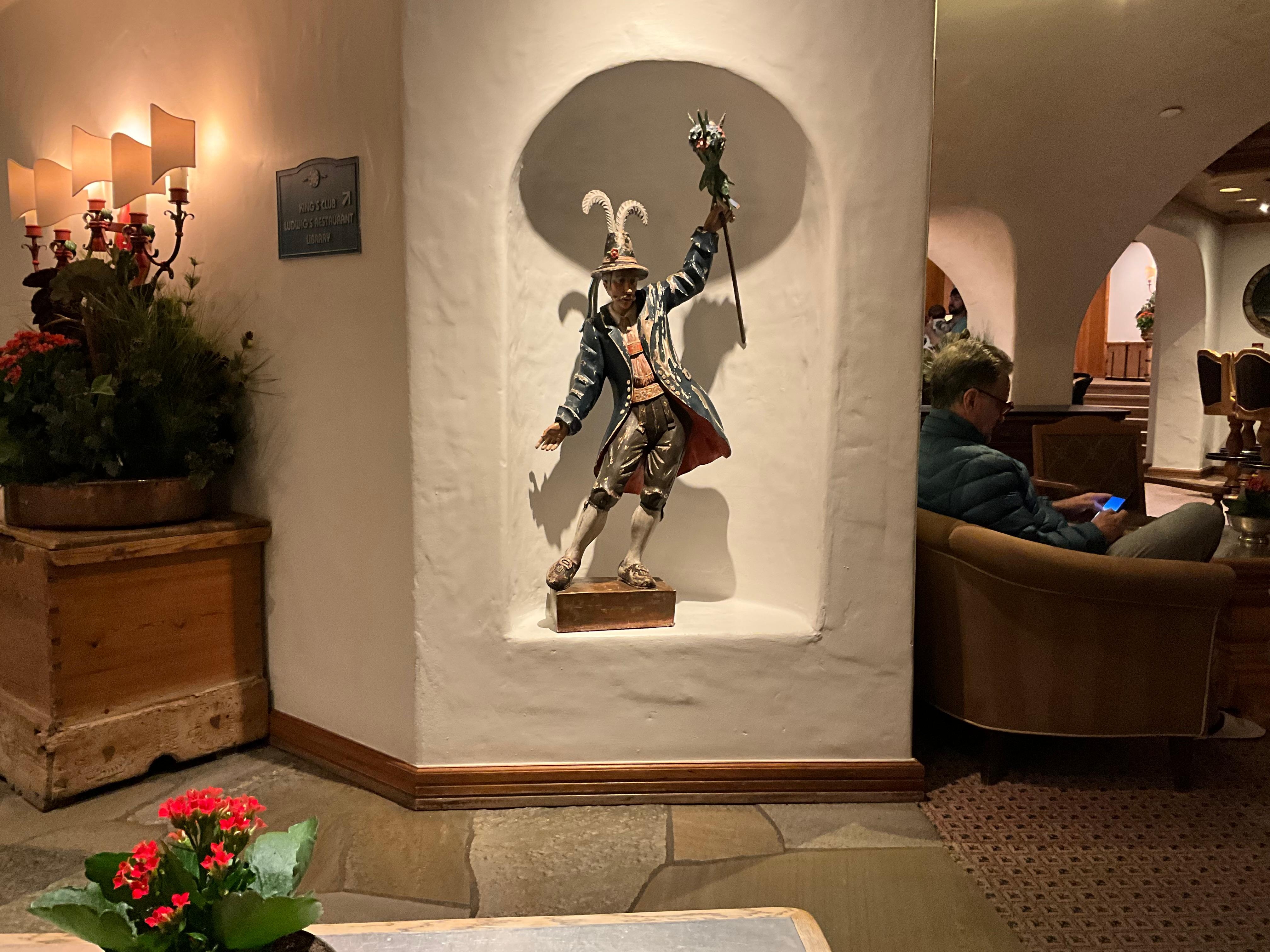 View from SonnanAlp  hotel lobby where we evacuated to.