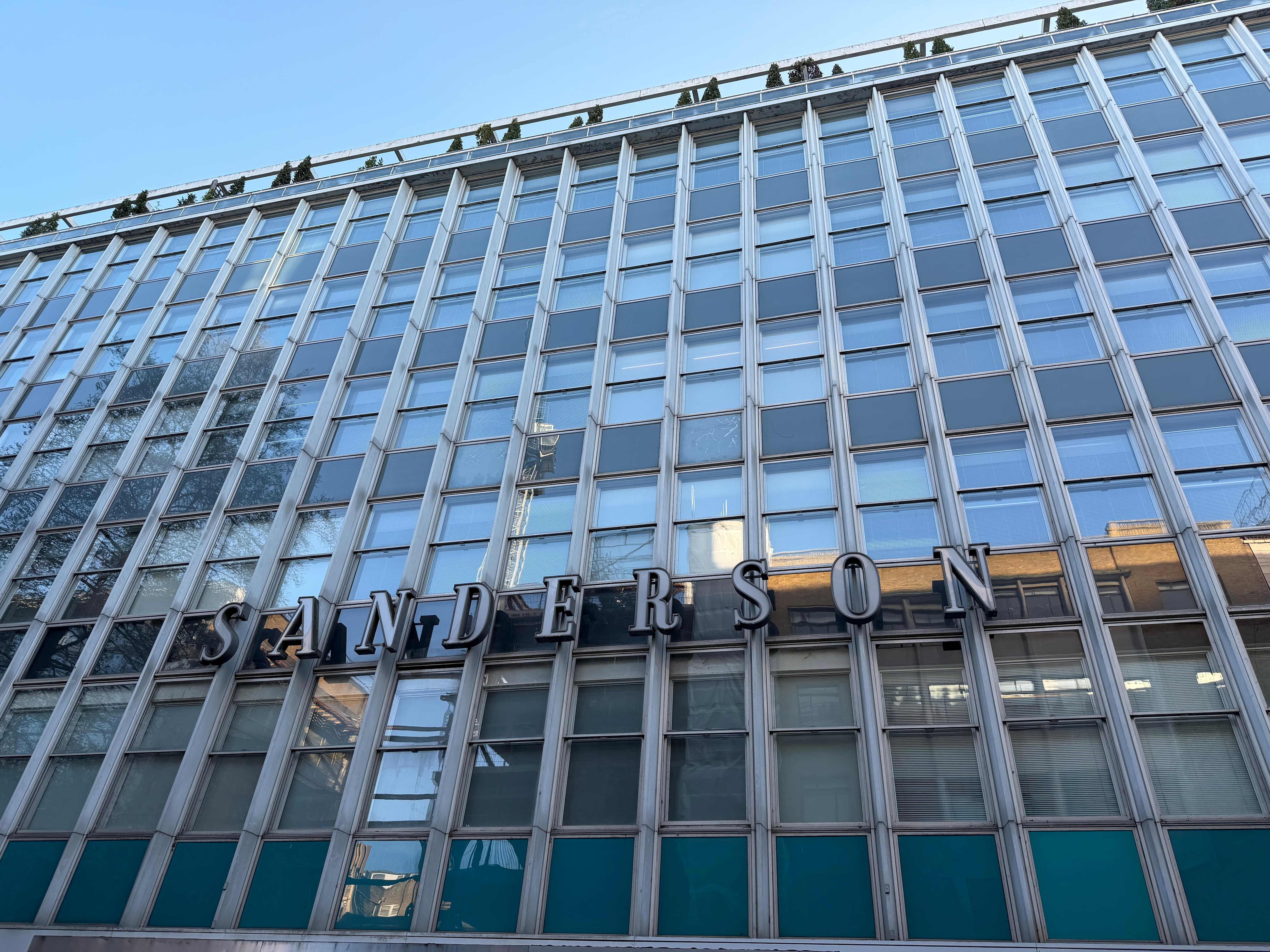 Main entrance of the Sanderson Hotel London