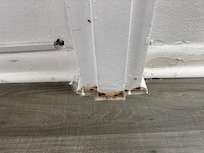 Grime and disgusting edges (it was like this in the whole place)