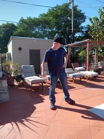 Checking out the pool