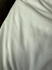 Hair that doesn’t belong to us obviously sheets weren’t changed. Front desk didn’t care at all.