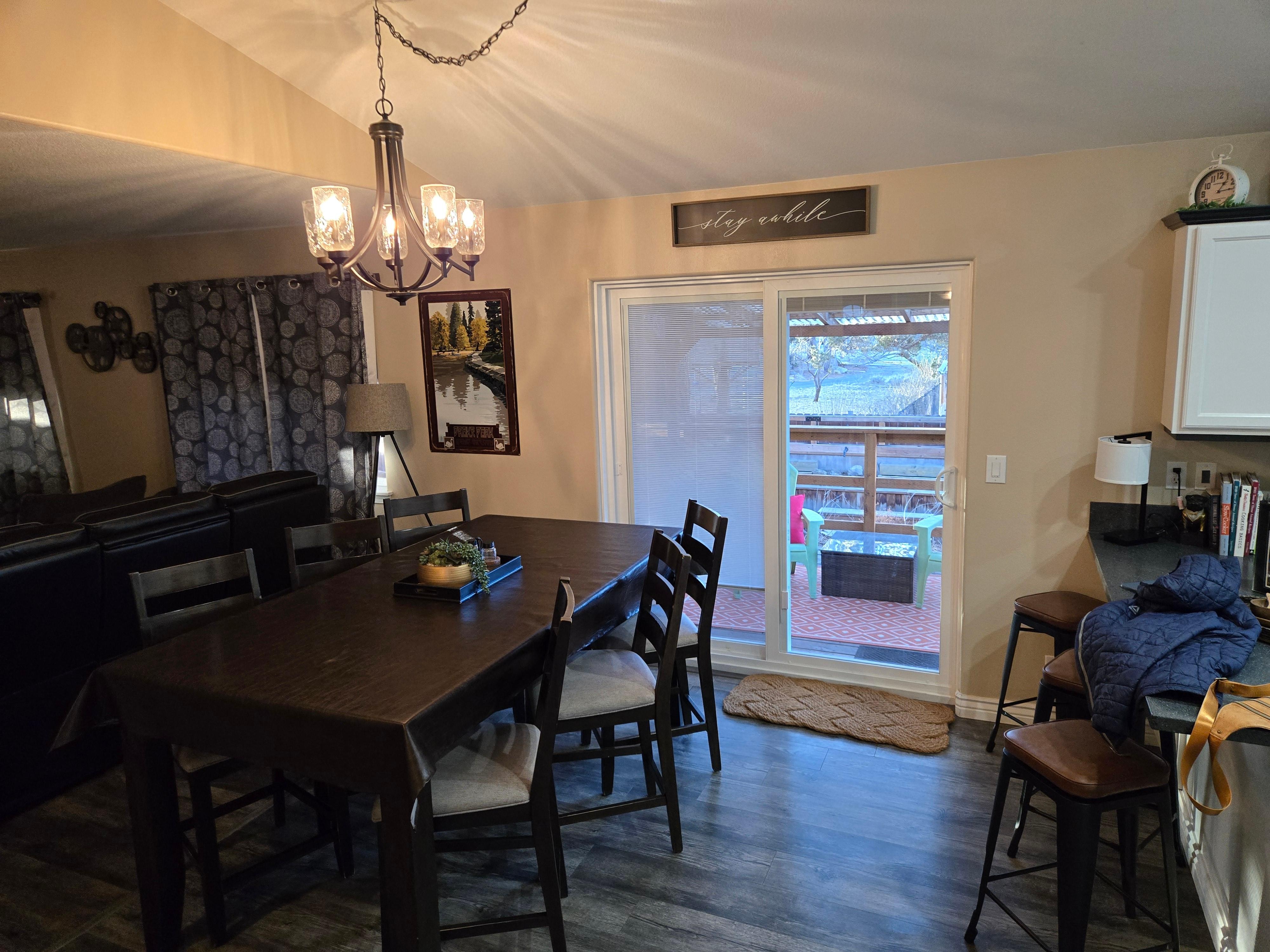 Big table for us all to sit.