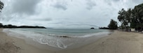Panoramic view of beach.