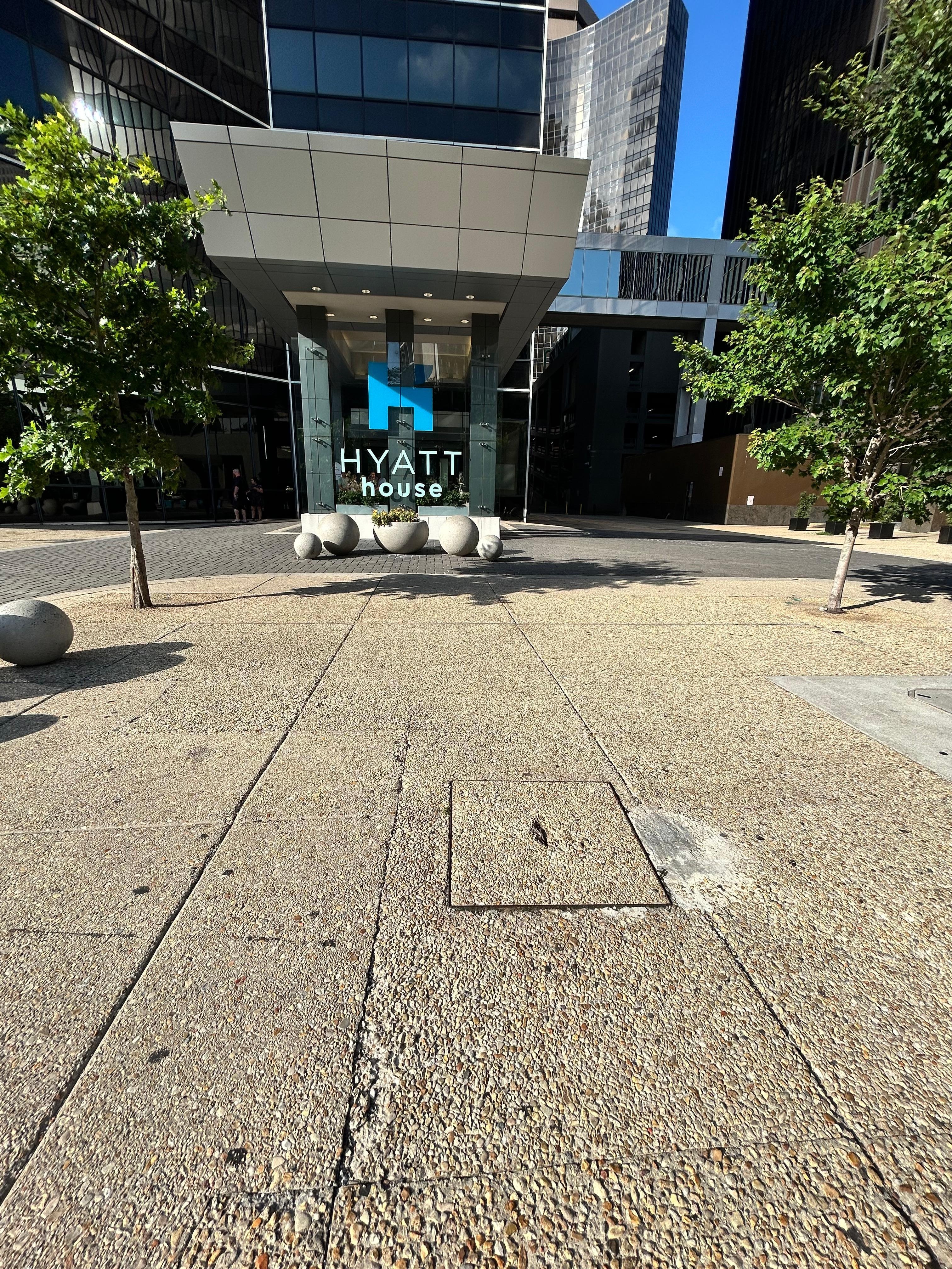 Front of hotel
