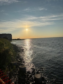 Sunset from the baywalk area