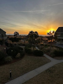 Sunrise view from the patio