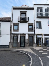 The front of the home and our little balcony.