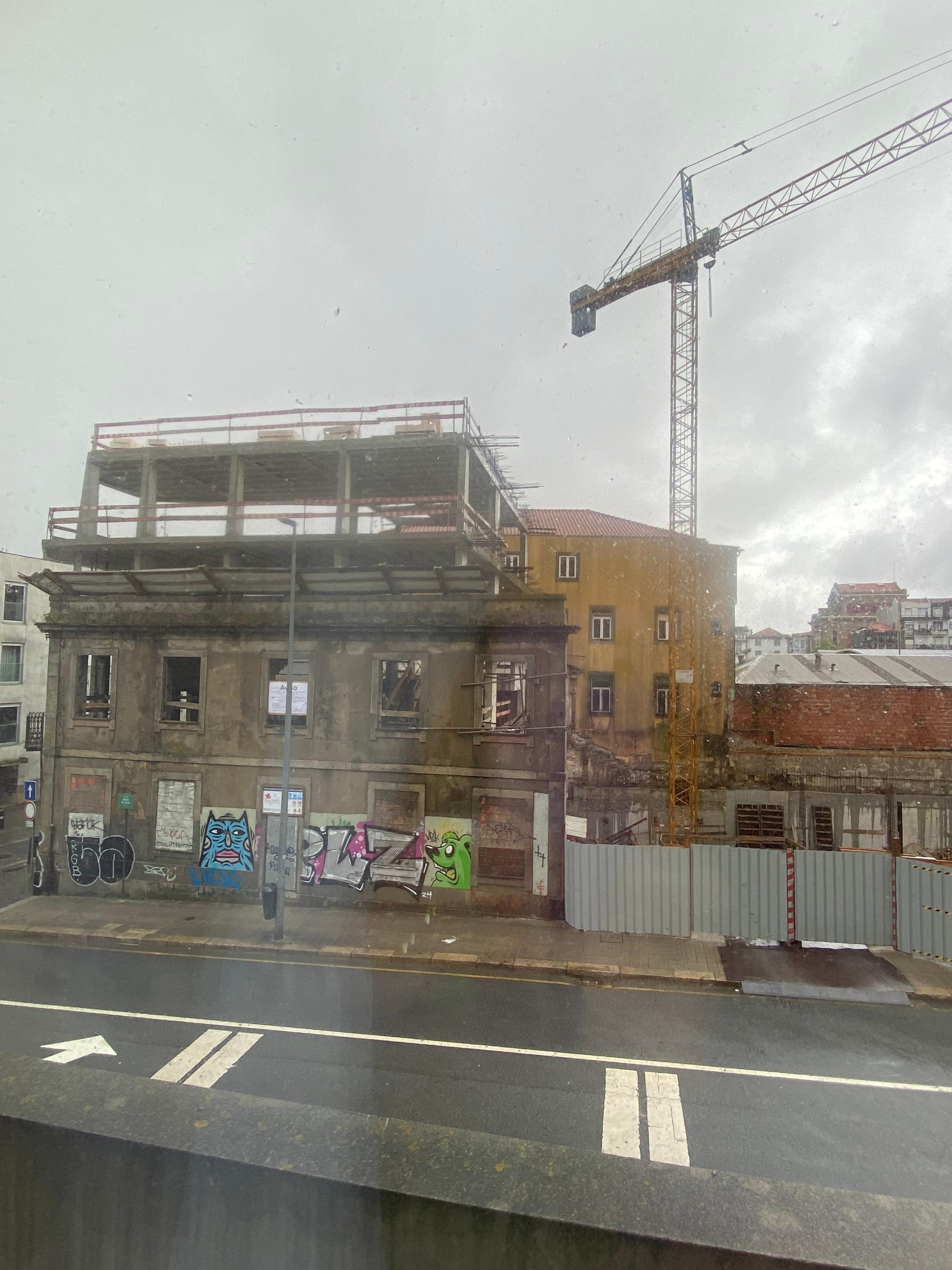 Construction across the street