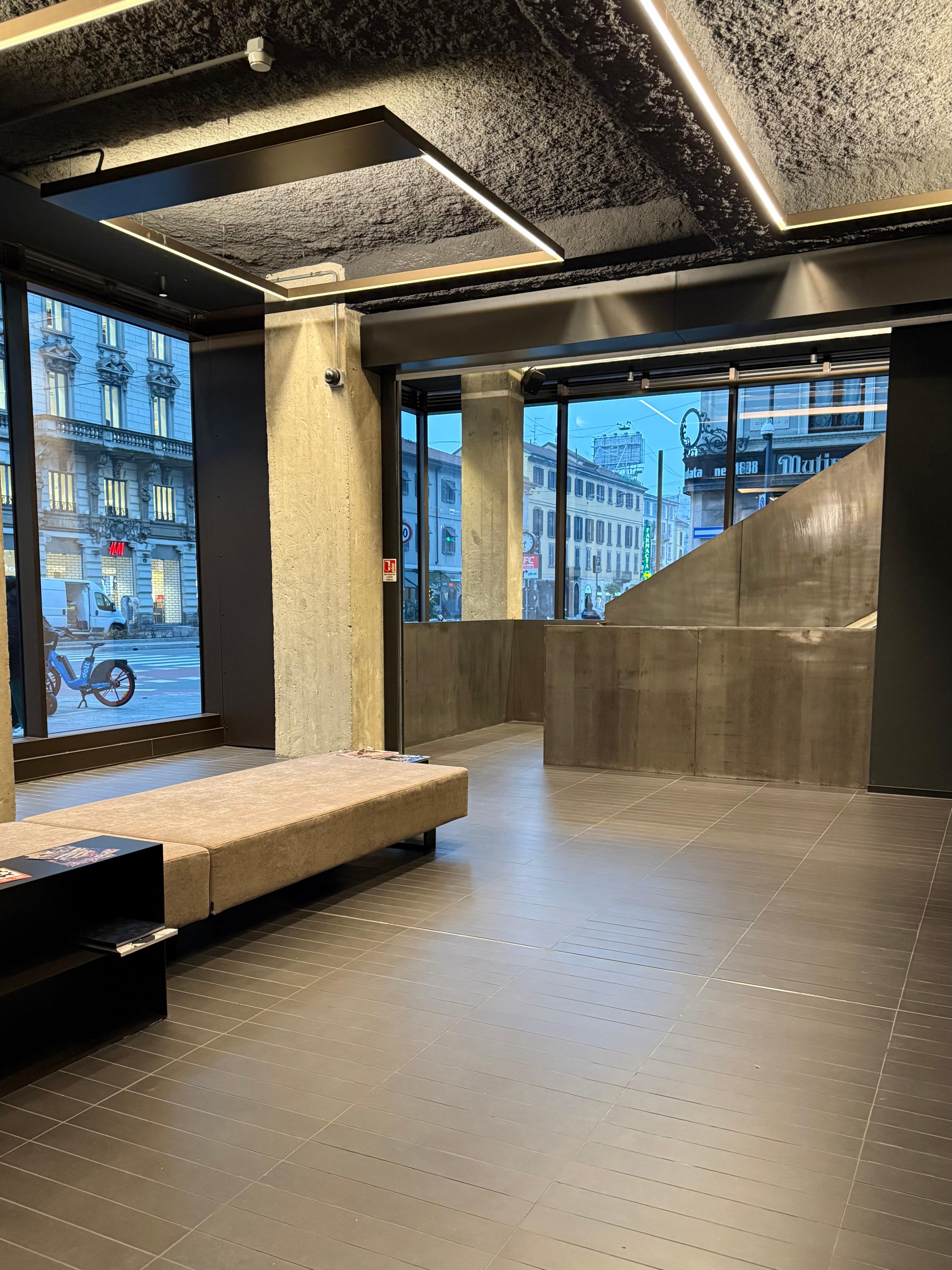 The turn around of the lobby