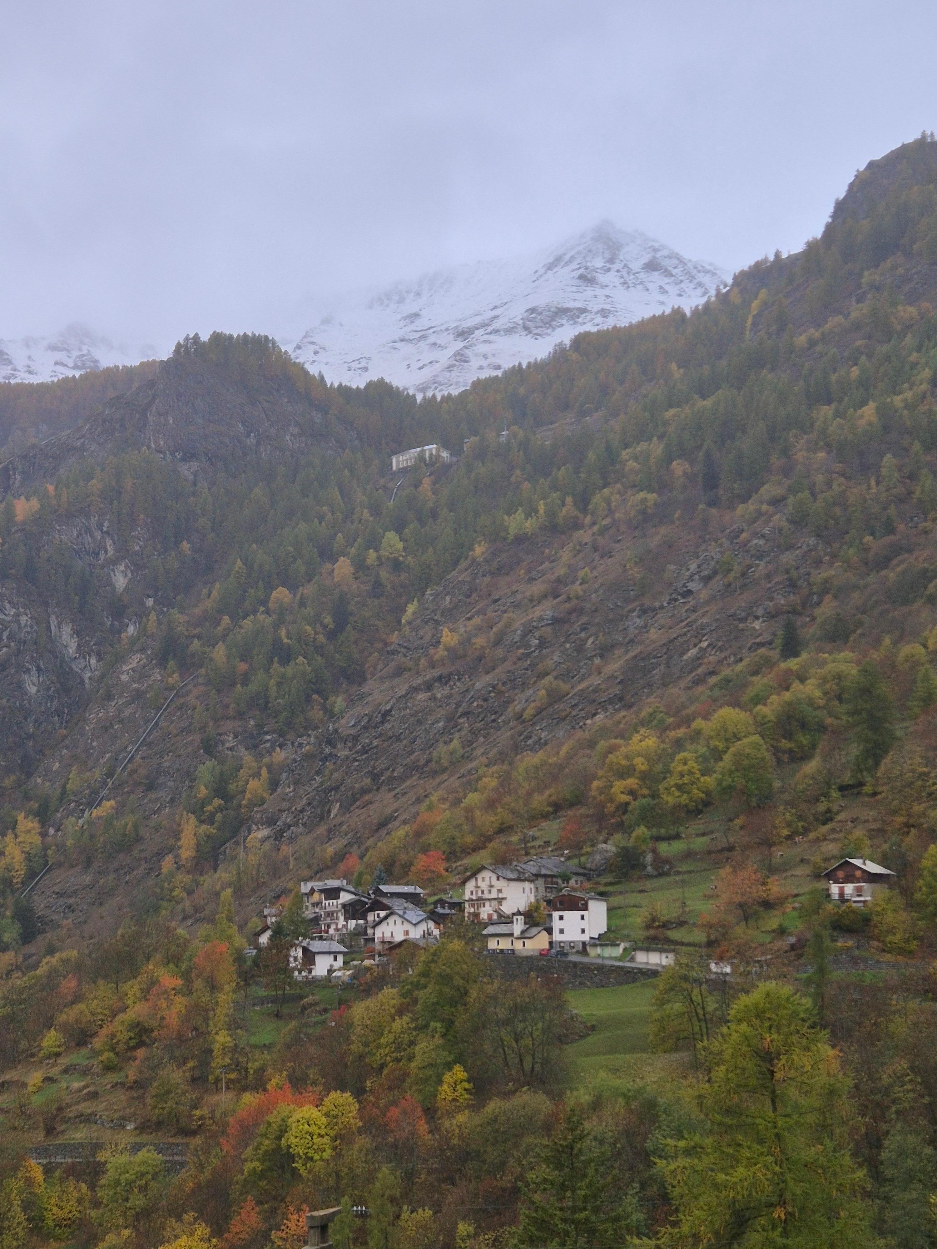 Utsikten från vårt fönster. 