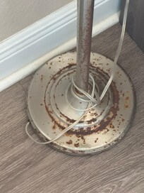 Rust on the lamp