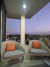 The patio has amazing views and is so peaceful