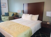 Spacious room has plenty of light