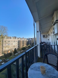 View from the balcony. Not sure I’d book a balcony if I stayed again as the view is just of people’s houses.