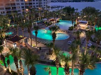 Night view from unit.