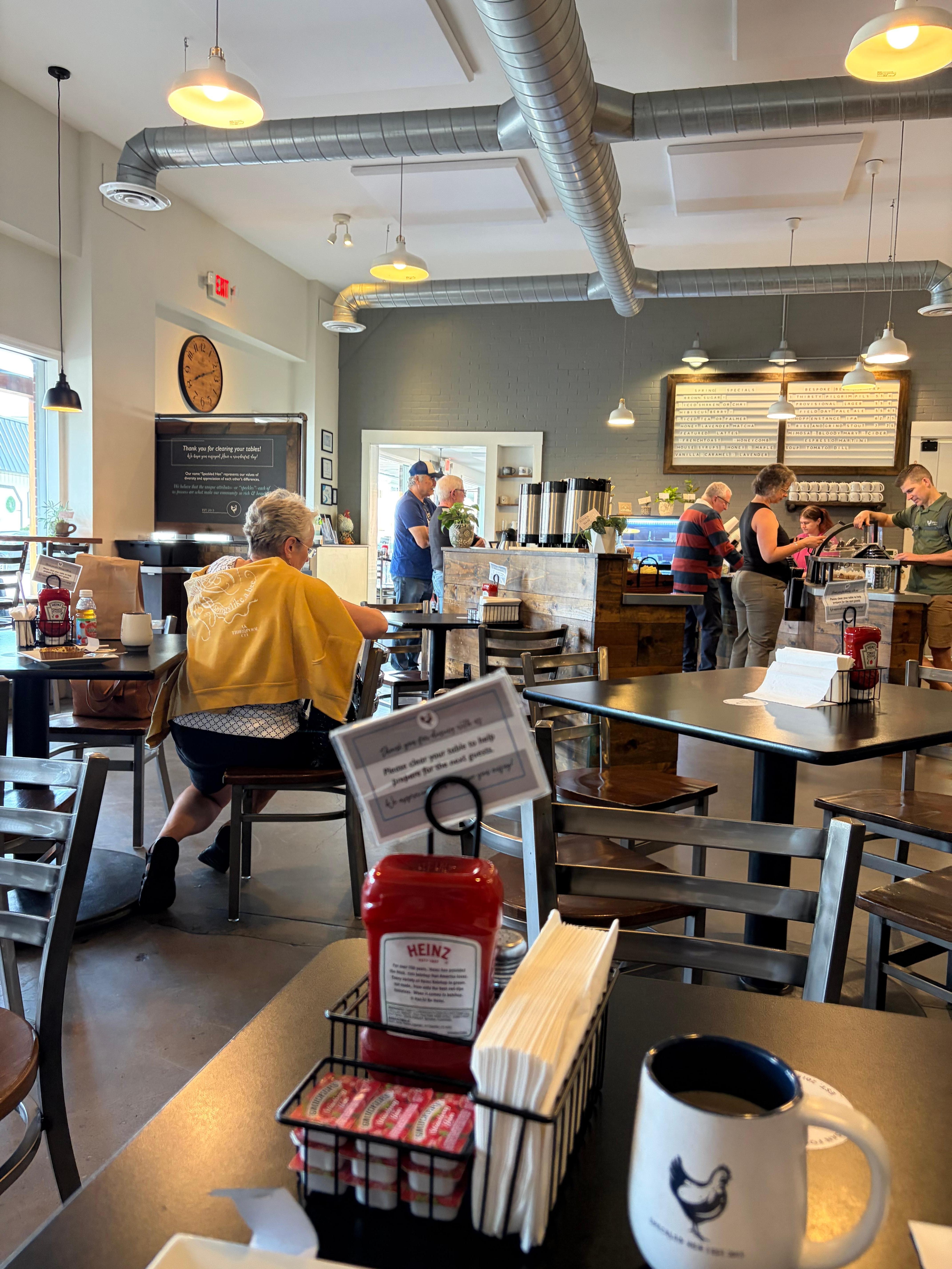 Speckled Hen restaurant for breakfast