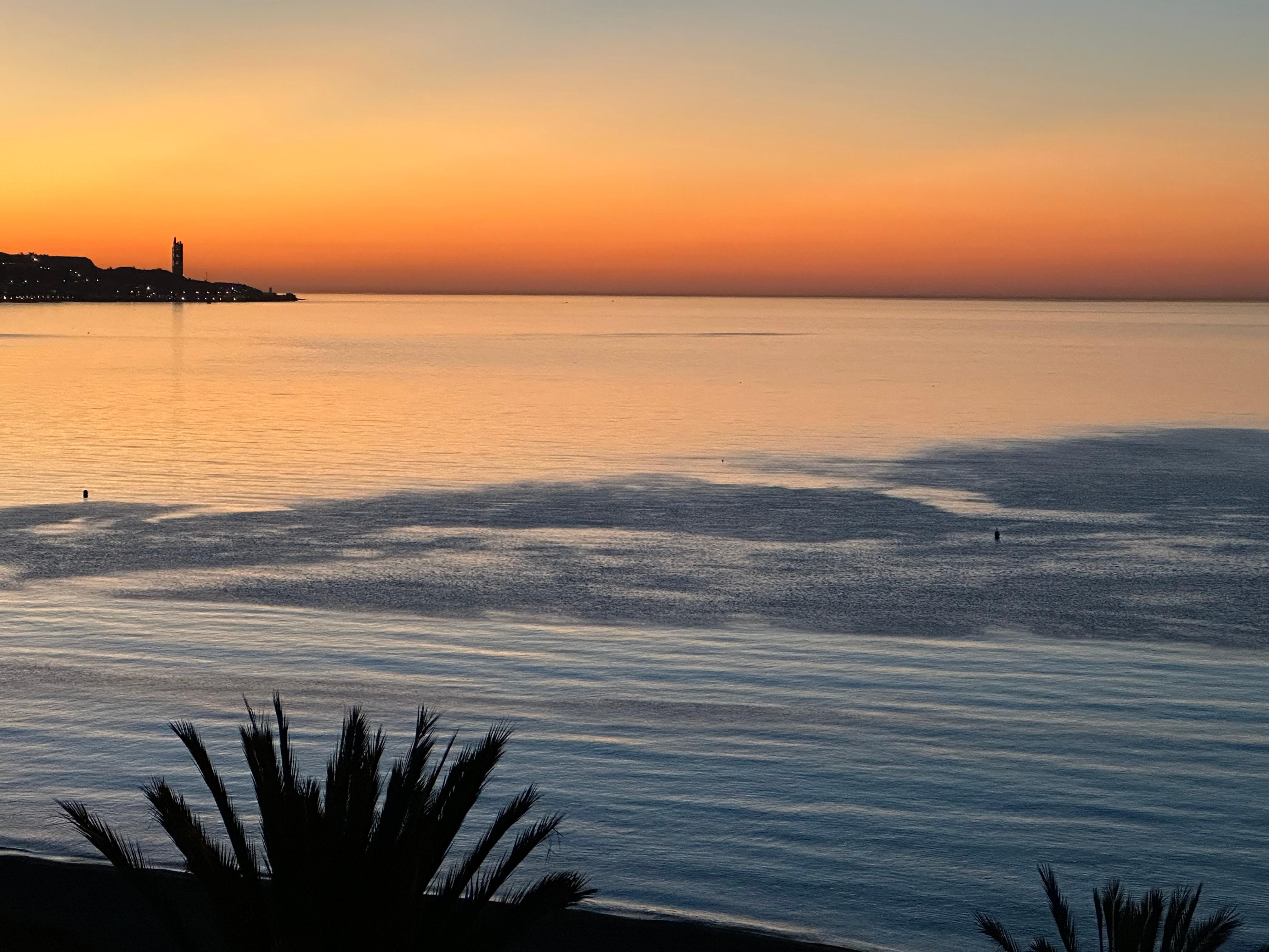 View of sunrise from the apartment