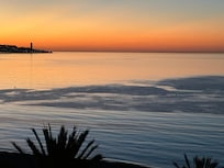 View of sunrise from the apartment