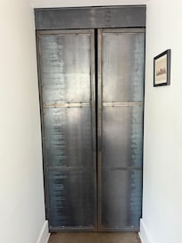Industrial bedroom door
