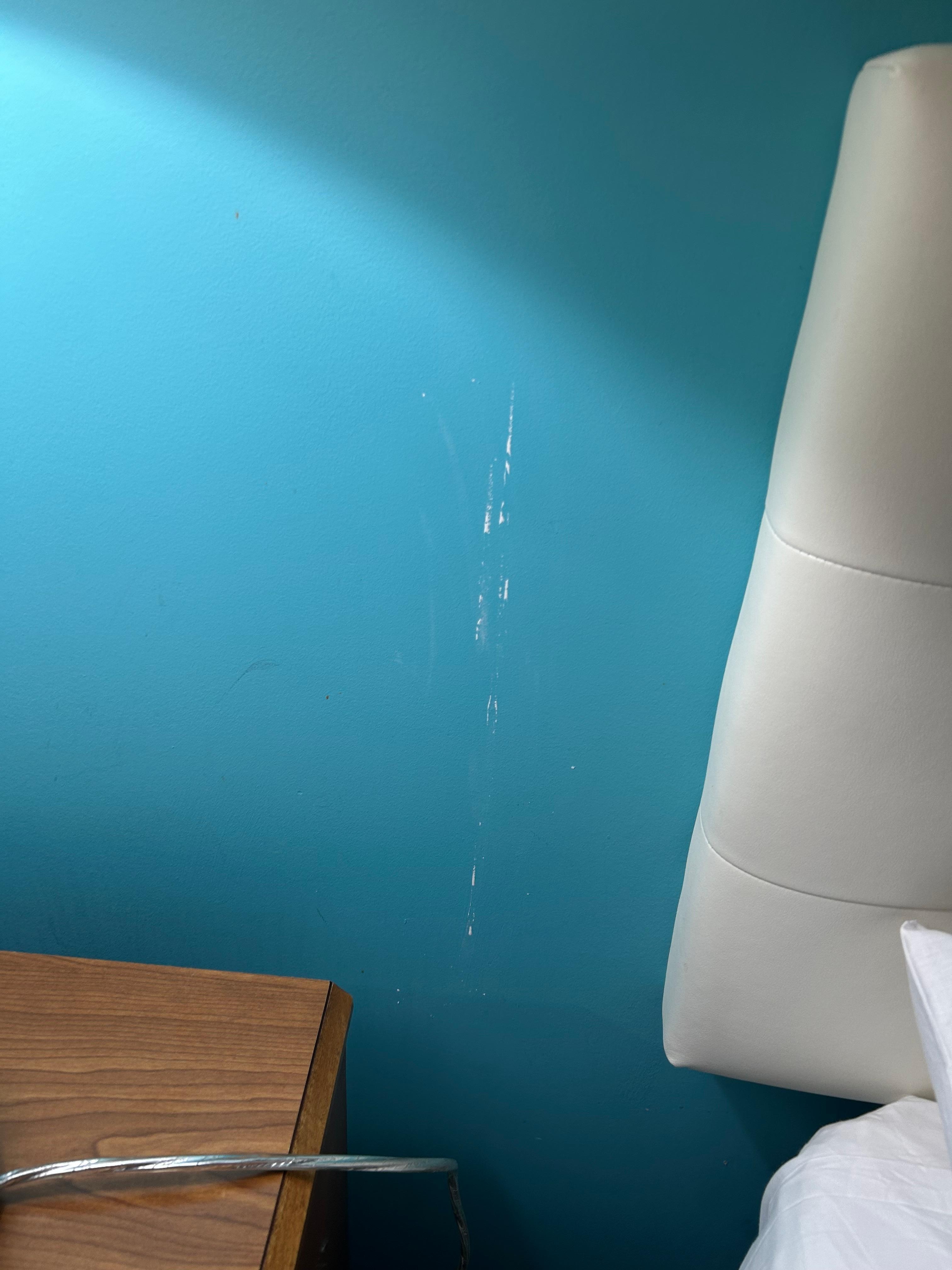 Marks all over the walls